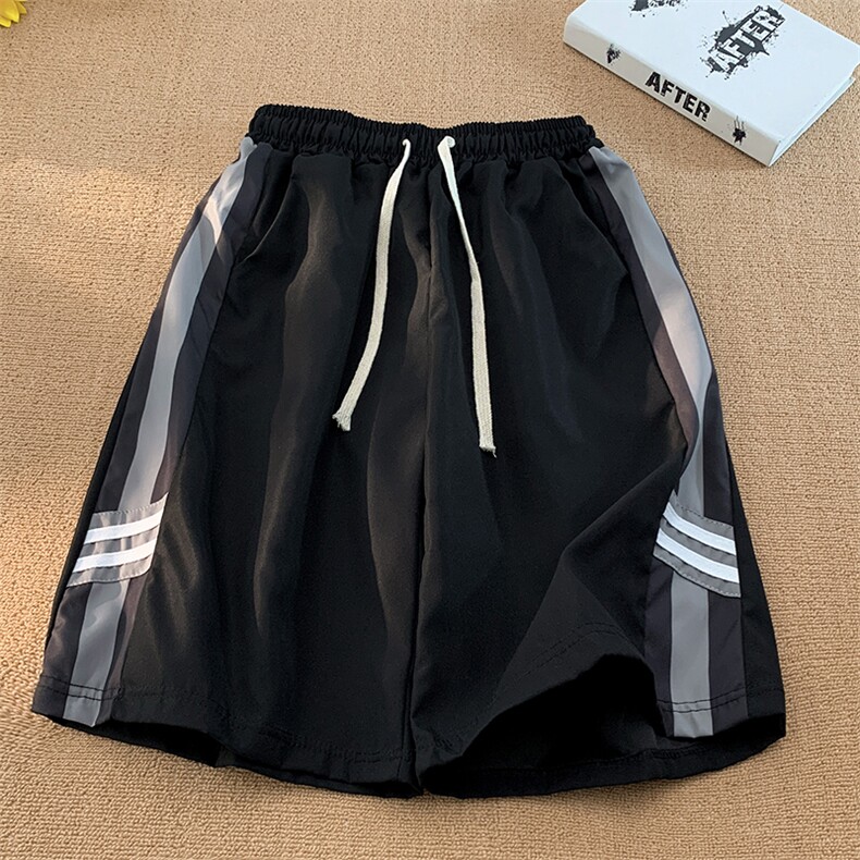 青少年夏季运动短裤男宽松休闲五分裤薄款条纹中裤子DK0909-P30,男装休闲裤,星座308B-1