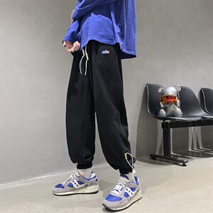 秋季休闲裤男宽松束脚裤百搭卫裤D329-QM1108-P50-控68图片