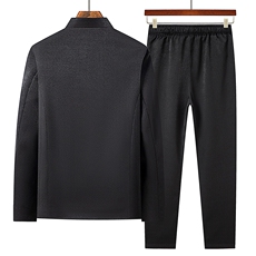 春秋季风主推款新款唐装长袖夹克中老年汉服套装HO16920-P125，男装夹克，星座1105-3