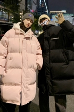 备战双十一中长款过膝棉服假两件加厚情侣棉衣女G910P158女类，男装棉衣，电商A339