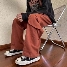 大口袋特厚纯棉斜纹黑直筒绿棕M-3XLKA733，男装休闲裤，星座1116A-1（原606A）