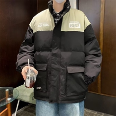 棉服男款冬季美式高街潮牌冲锋衣棉衣外套冬装小众设计感加厚棉袄，男装棉衣，星座716-4