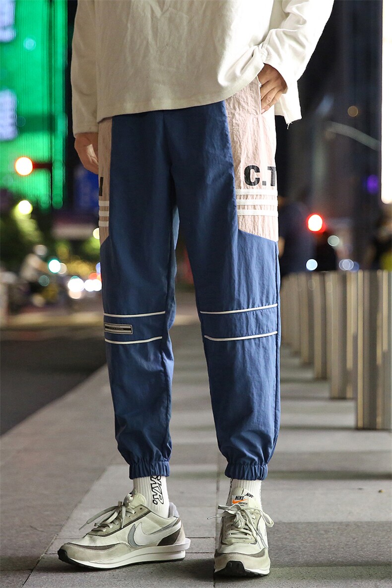 2021春秋新款工装裤九分裤束脚小脚裤潮牌男士宽松休闲裤DS882T,男装休闲裤,电商A102