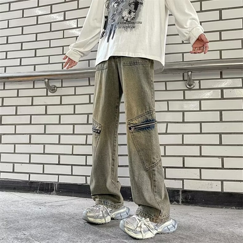 美式牛仔裤男款秋季长裤潮NK865P48,男装牛仔裤,星座1116-2
