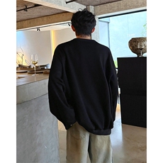 WY10152-特P45控78小众撞色拼接破缝假两件大码男大码情侣卫衣，男装卫衣，电商A059