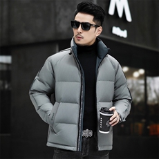 B8817钱塘2020-3新款时尚休闲冬季厚款简约中年男士羽绒服P268，男装羽绒服，钱塘207-3