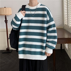 现货现货宽松圆领毛衣男秋冬百搭针织衫D329-QM802-P65控88，男装针织衫/毛衣，电商D329