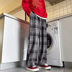 休闲裤男秋冬新款美式复古潮牌痞帅条纹拼接AK864-P50，男装休闲裤，星座1109-3