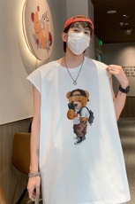 得物直播抖音品质纯棉250克重磅男无袖背心T恤T595P28控39，男装T恤，电商C408(原B339-1)