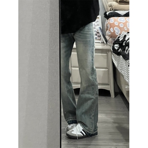 【有货】cleanfit蓝色牛仔裤男修身直筒窄版vibe裤子NZ07LL-特P50图片