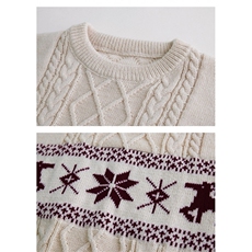 秋冬季宽松慵懒风马海毛软糯渐变圣诞毛衣男女潮牌加厚情侣针织衫，男装针织衫/毛衣，星座601-1