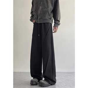 潮牌解构卫裤男重磅美式高街休闲运动裤长裤504-K856-P40控68图片