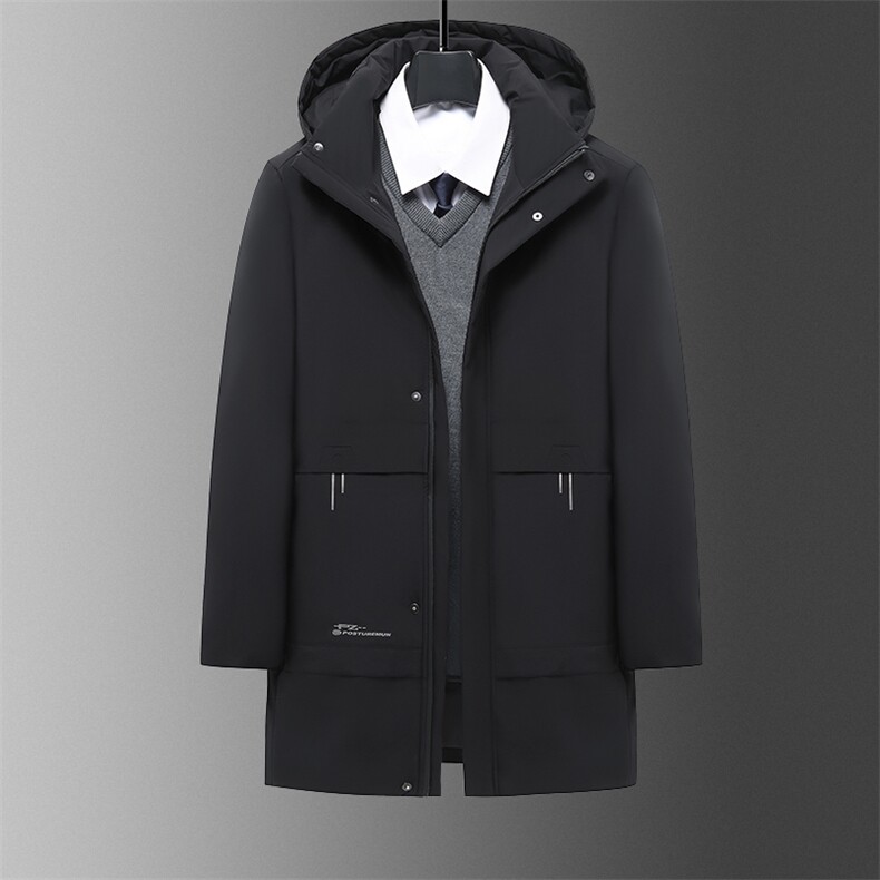 中长冬季休闲可脱卸帽中年保暖厚款夹克式外套羽绒服MY22266-P190,男装羽绒服,星座1105-3