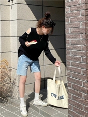 夏季新款露肩长袖针织衫女宽松显瘦百搭上衣，女装针织衫/毛衣，伟祺羊绒