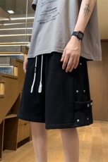X2409-TP35控价58短裤男夏季美式设计感潮牌直筒痞帅休闲五分裤，男装休闲裤，电商A102-1