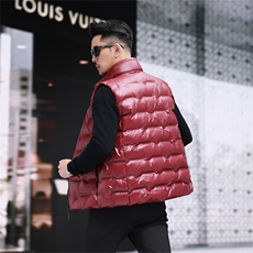 防水黑金羽绒服马甲男士秋冬立领无袖外穿90鸭绒时尚休闲坎肩背心，男装背心/马甲，钱塘723