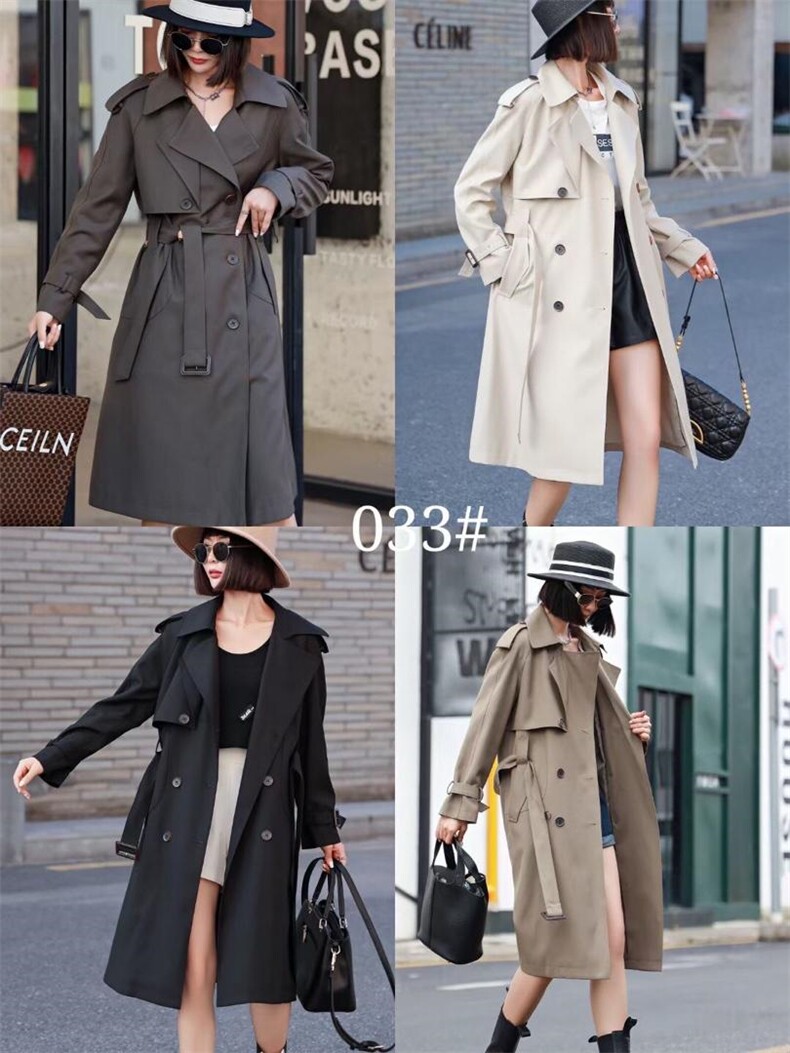 秋季新款风衣长款，女装风衣，YO\VLF雅洛菲