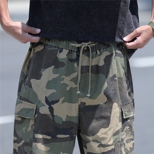 迷彩工装短裤男女韩版潮流高街帅宽松2025夏季ins五分裤K6382-P51图片