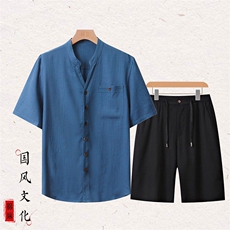 雾蓝衣+黑色裤