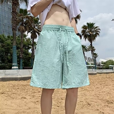 休闲运动沙滩短裤男潮牌篮球训练速干五分裤子夏薄款D1091，男装牛仔裤，星座1116A-1（原606A）