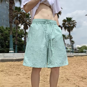 休闲运动沙滩短裤男潮牌篮球训练速干五分裤子夏薄款 D1091图片