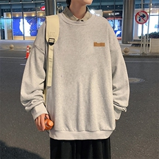 S6293-P28秋季圆领卫衣男大码韩版宽松长袖外套，男装卫衣，电商A040