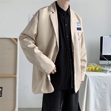 三粒单排扣便服单西男青春流行潮标准平驳领小西装外套X8815P50，男装西服，星座1116-2