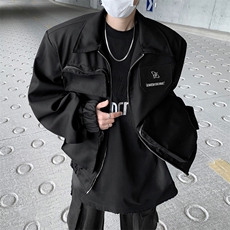 男装夹克24春季小众解构立体大口袋短款外套XZ514-2-202412-P128，男装夹克，星座514-2(原B239)