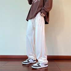 裤子男春秋季高街ins潮百搭运动潮牌宽松直筒休闲长裤K2632-P32，男装休闲裤，星座412