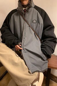 加厚棉袄兔毛外套港风日系棉衣双面穿夹克厚1016-1 W68 P118 K148图片