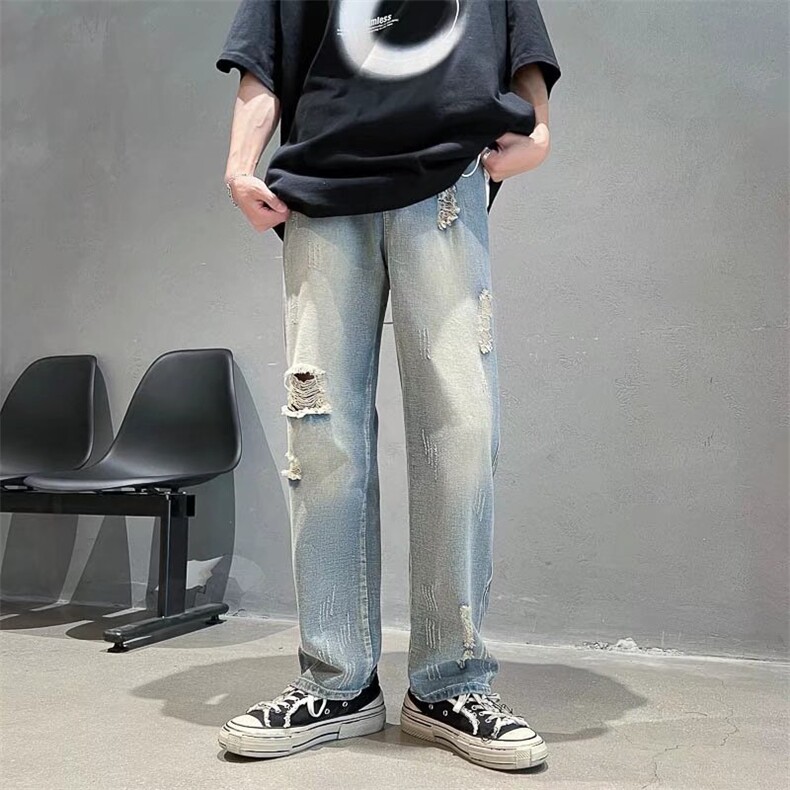 2023年新款男直筒休闲高质量牛仔裤NK01P40,男装牛仔裤,星座1116-2