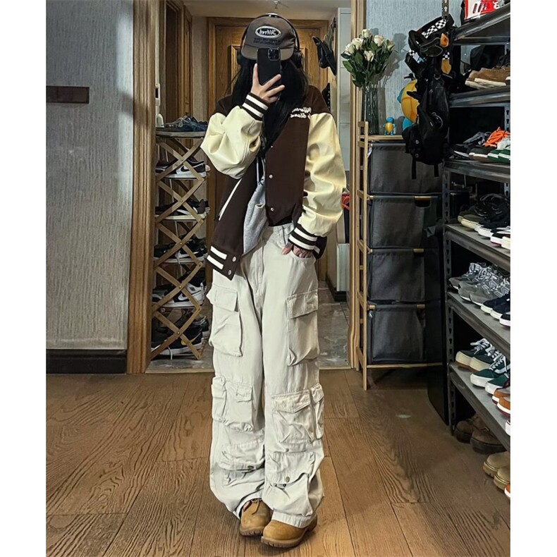 欧美街头hiphop工装裤男秋潮牌嘻哈多口袋休闲裤XDK22P62,男装休闲裤,星座1116-2