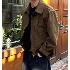 男士夹克外套工装宽松潮流日系美式高街复古韩版上衣休闲春秋装款，男装夹克，星座506A