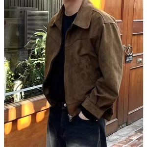 男士夹克外套工装宽松潮流日系美式高街复古韩版上衣休闲春秋装款图片