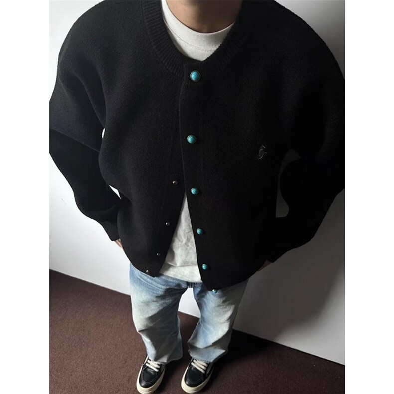 男春秋季新款简约针织开衫毛衣男上衣潮MY323-P80，男装针织衫/毛衣，星座208-5