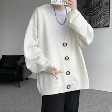 8XL-M特大码开衫毛衣简约外套男情侣休闲针织衫毛线衣MY1205P55，男装针织衫/毛衣，电商D206-1