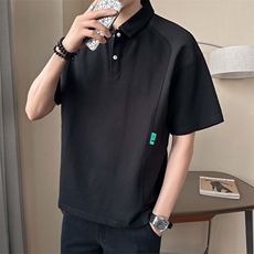 夏季男士POLO衫纯色休闲简约半袖2025新款短袖T恤男B317/1901/P68，男装T恤，电商B317