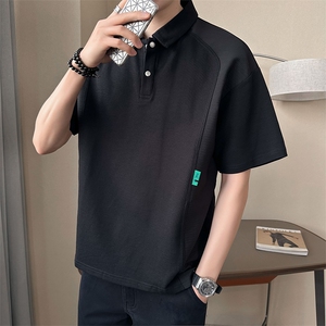 夏季男士POLO衫纯色休闲简约半袖2025新款短袖T恤男B317/1901/P68图片