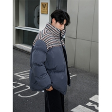 秋冬棉衣加厚夹克加绒外套厚棉袄拼色棉袄厚1016-1W106P128K158，男装夹克，星座1016-1（原电商B408-1）