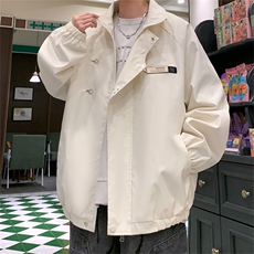 JK102/P65加棉P85秋冬设计感飞机扣夹克加厚男防水宽松外套棉衣，男装夹克，电商基地A050