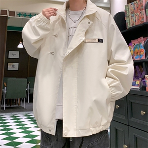 JK102/P65加棉P85秋冬设计感飞机扣夹克加厚男防水宽松外套棉衣图片