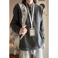 2025冬季新款港风女模大码立领长袖T恤M-5XHT251058-特P19，男装T恤，电商A022