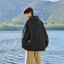 UPF50+有报告凉感轻薄透气宽松大码潮流防晒服DQC659-P48，男装防晒衣，电商B306