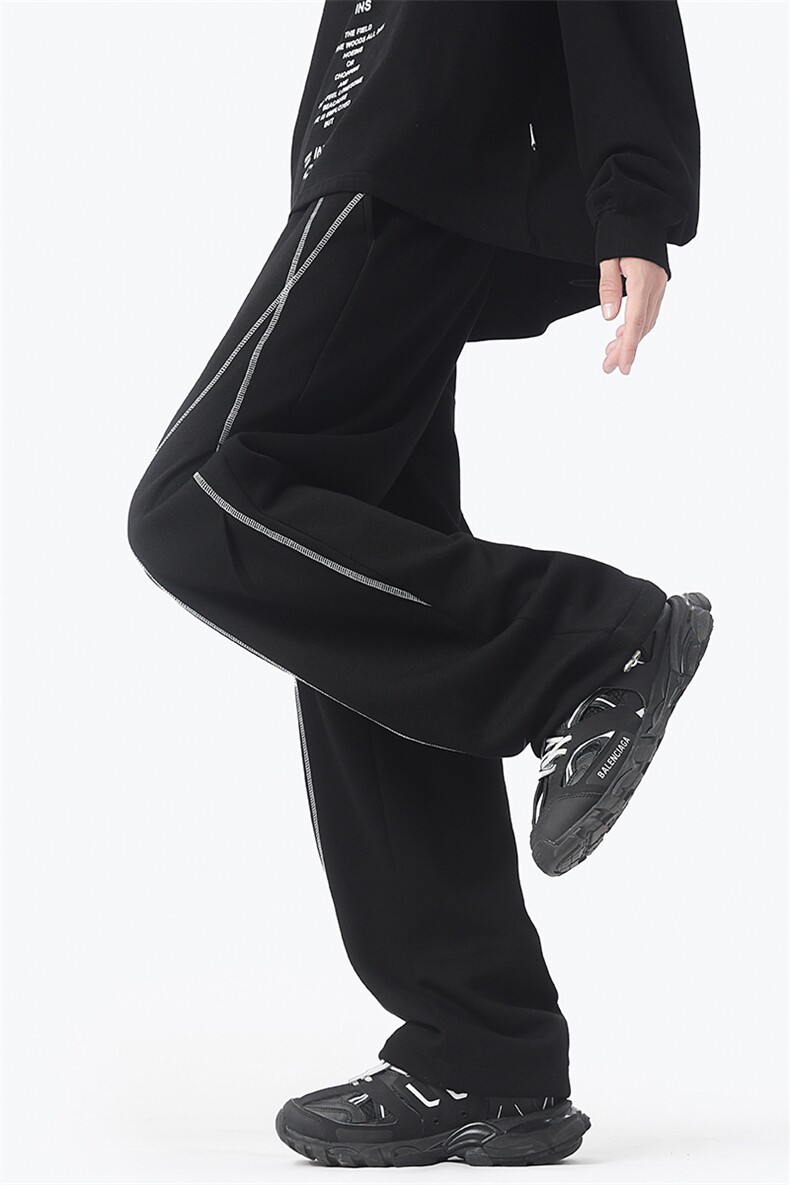 现货现货2025年秋季新款宽松休闲卫裤男D329-QM751-P50-控78,男装休闲裤,电商D329