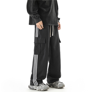 校服裤子条纹直筒宽松速干冲锋工装裤KZ10-P55图片
