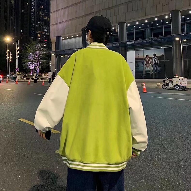 潮流夹克潮男春季棒球领夹克W58P57图片