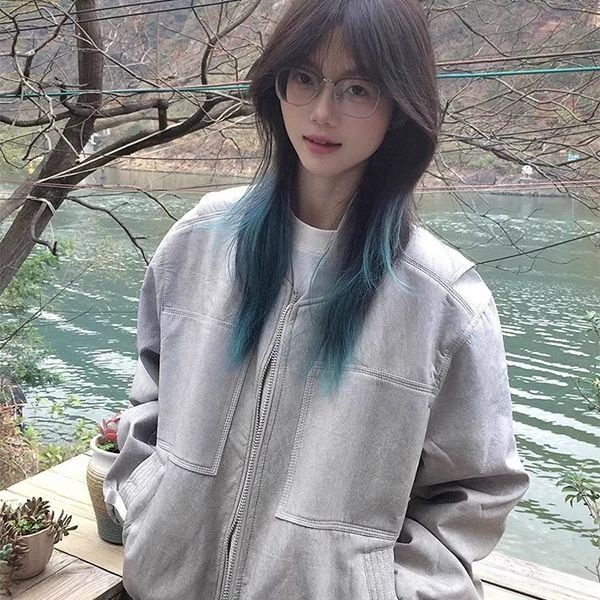 春秋季美式复古棒球服外套男款工装正肩高街夹克潮牌上衣JKA726图片