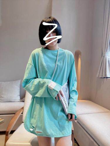 2021秋冬新款大版破洞Ｔ，其它，HEY.KK