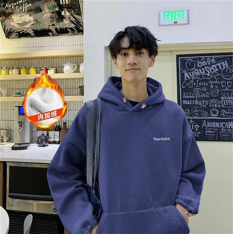 港风chic男生卫衣潮流连帽秋季韩版宽松原宿外套,男装卫衣,星座813-2
