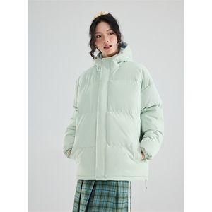 冬季clean撞色棉服中性加厚连帽短款棉衣 HZ8811-特P68不议价图片